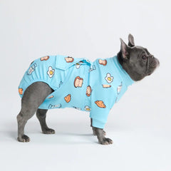 Dog Surgical Suit - Breakfast Blue
