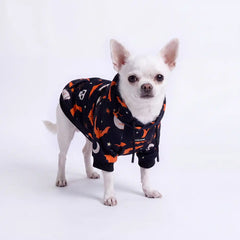 Halloween Dog Hoodie - Black