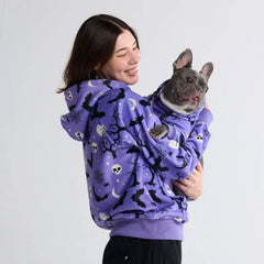 Halloween Dog & Human Matching Hoodie Set – Purple