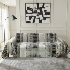 Pet Couch Cover - Modern Mosaic Black