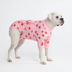 Dog Surgical Suit - Pink Hearts
