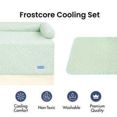 Frostcore™ Cooling Couch Cover Dog Bed and Cooling Mat Set - Orb Green