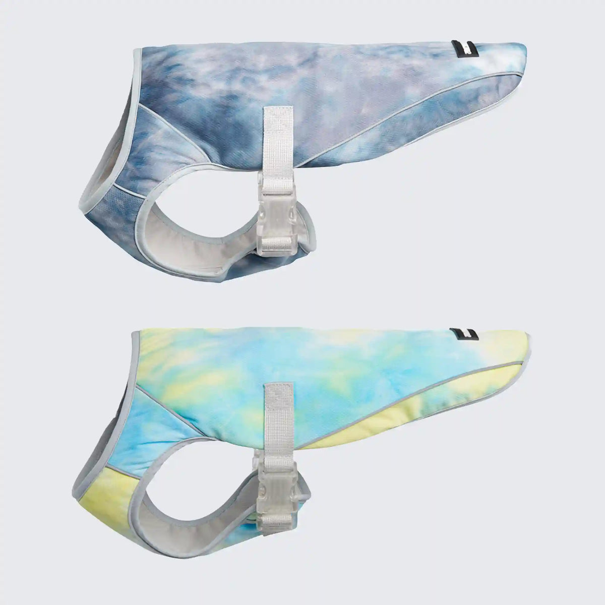 Dog Cooling Vest (2-pack) - Ice Blue & Tropical Storm