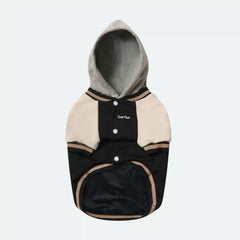 Dog Varsity Jacket - Black