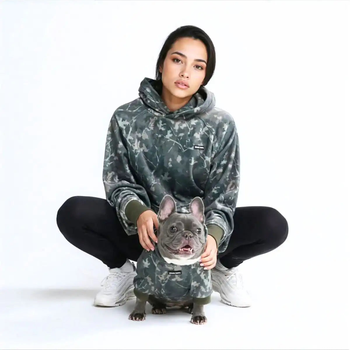 Concrete Wood Human Hoodie - Timber
