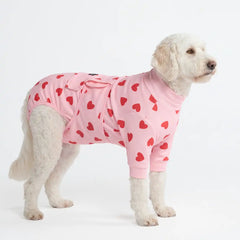 Dog Surgical Suit - Pink Hearts