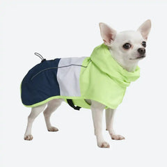 Breatheshield™ Dog Raincoat  - Lime White Navy