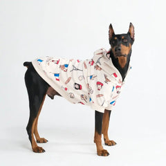 The France Dog Hoodie - Beige