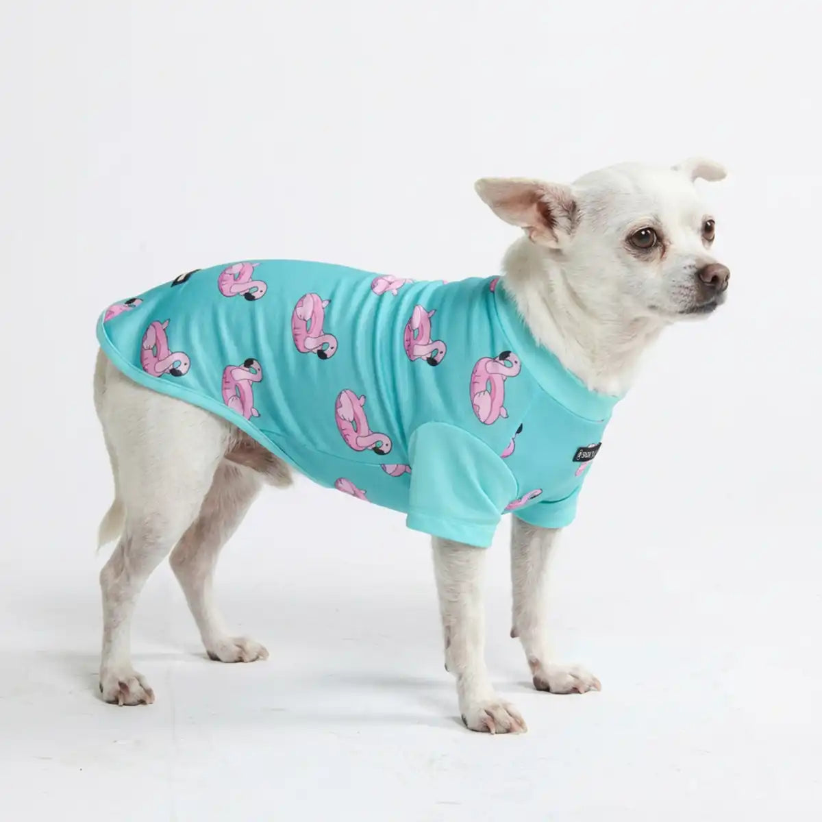 Sunblock Dog T-Shirt - Flamingo