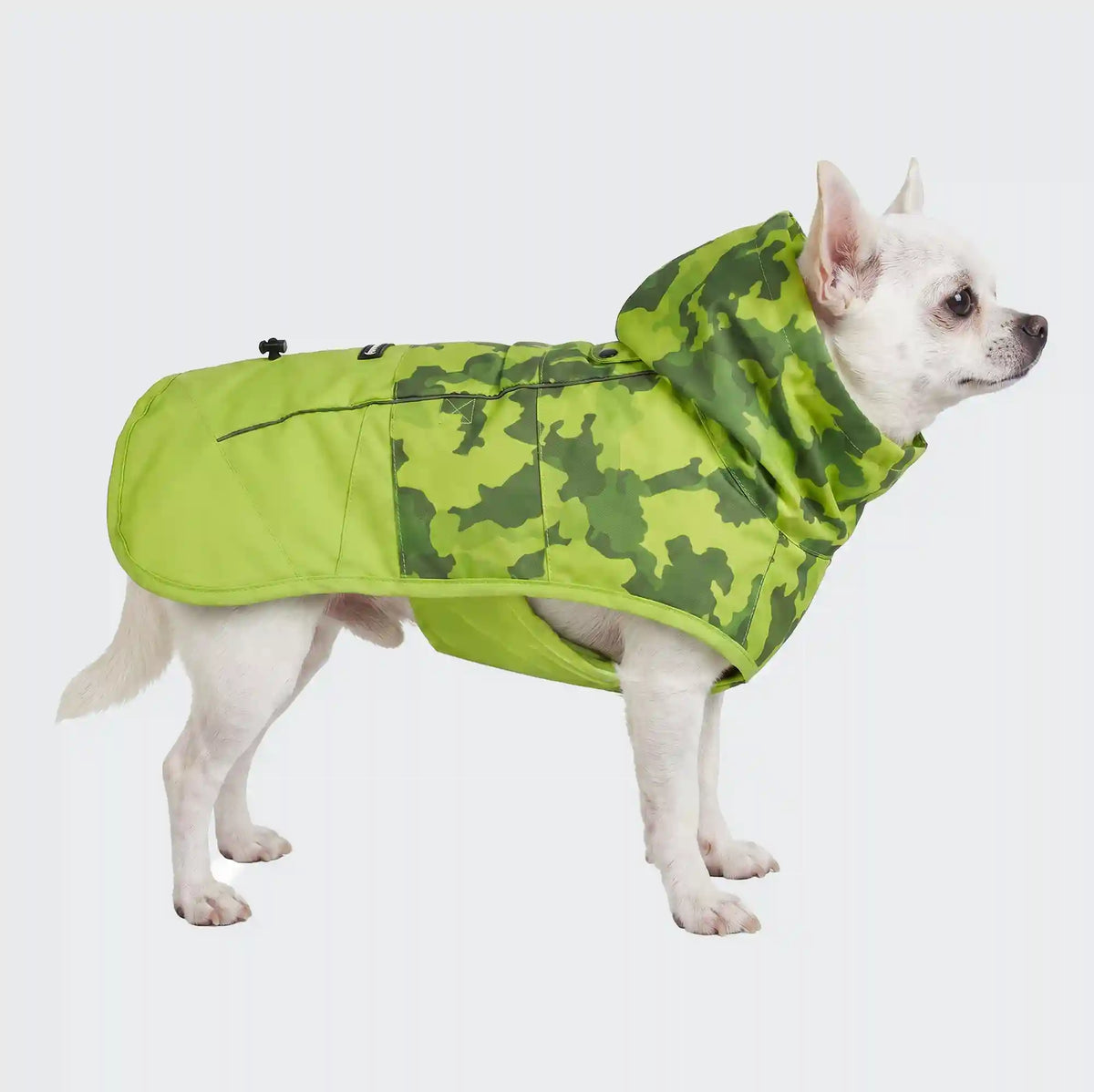 Breatheshield™ Dog Raincoat - Camo Lime