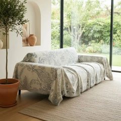 Pet Couch Cover - Lily of The Valley Grey