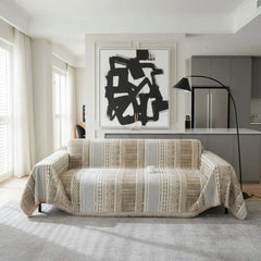 Pet Couch Cover - Modern Mosaic Beige