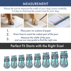 365 All-Season Dog Shoe 4PC Set - Teal