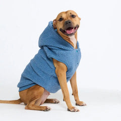 Teddy Sherpa Dog Jacket - Blue