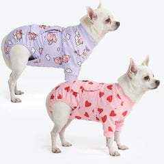 Dog Surgical Suit (2-pack) - Pink Hearts and When Pigs Fly