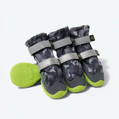 Dog Rainboots, Waterproof Dog Shoes - Grey Camo