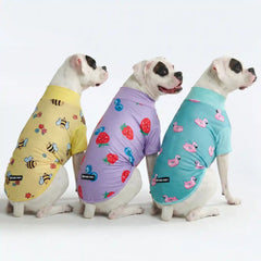 Sunblock Dog T-Shirt (3-pack) - Bees, Flamingo, Berries