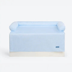 Frostcore™ Cooling Couch Cover Dog Bed - Waffle Blue