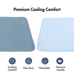 Frostcore™ Cooling Mat (2-pack) - Ash Blue & Waffle Blue