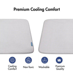 Frostcore™ Cooling Mat (2-pack) Waffle Grey
