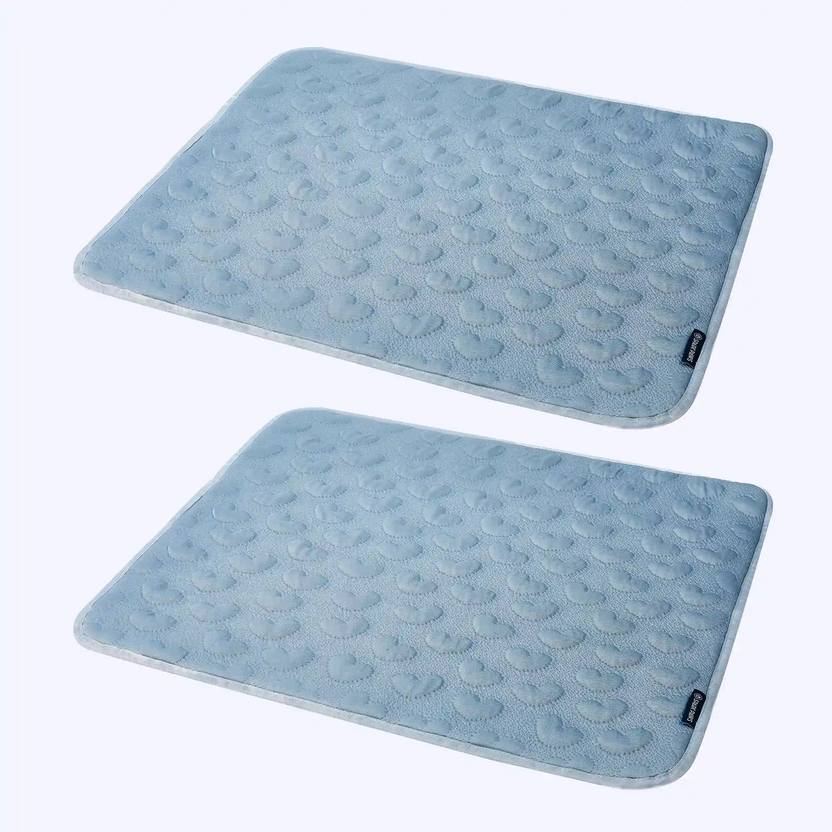 Frostcore™ Cooling Mat (2-pack) - Hearts Ash Blue
